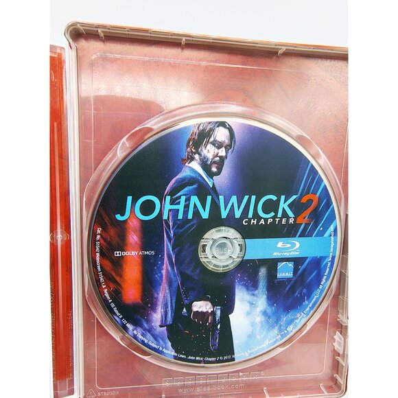 John Wick Steelbook Chapter 2 Blu-ray DVD Digital HD Combo Lionsgate Movie - Picture 10 of 15